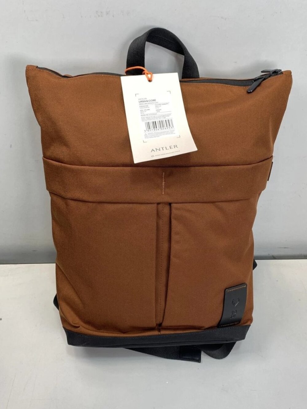 ANTLER - Urban Core Zip Top Backpack, 12.5L Rucksack - Brown